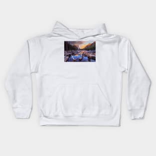 Sunrise Reflections at Dream Lake Kids Hoodie